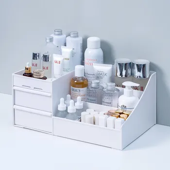 

Cosmetic Makeup Organizer Cosmetic Storage Box Drawer Organizer Desktop Sundries Jewelry Nail Polish Container Large Capacity