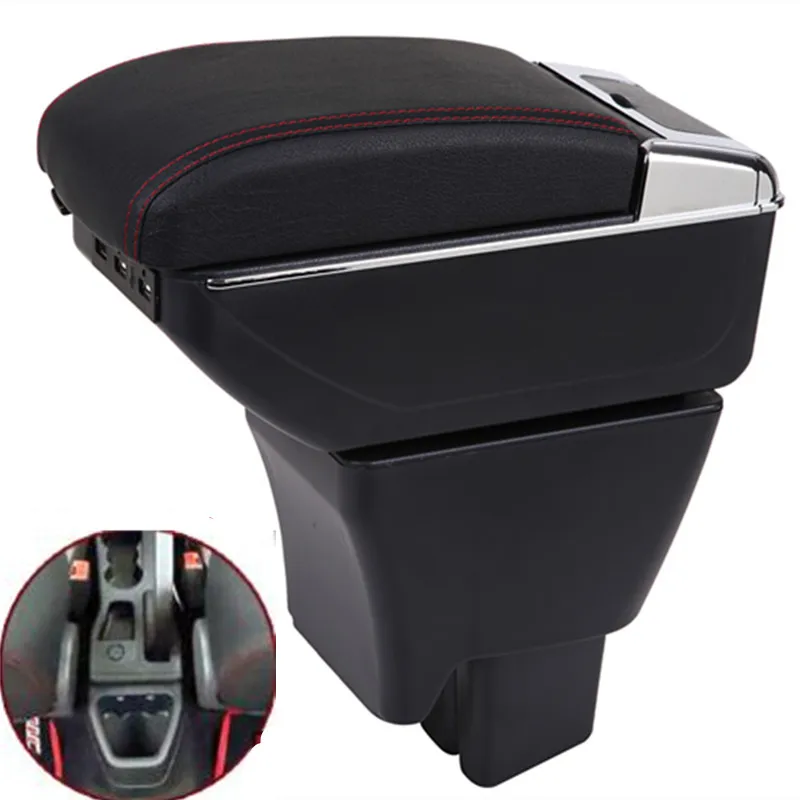 For Tata Tiago Armrest Box Tiago Universal Car Central Armrest Storage Box Cup Holder Ashtray