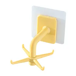 Multi-Purpose Wall-Mounted Organizer and Drying Rack (Yellow)