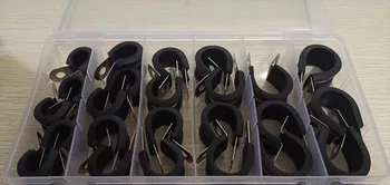 

24Pcs 304 stainless steel Rubber Cushion Pipe Clamps Insulated Clamp Assortment Kit (10mm - 20mm) Cable Clamp Pipe C