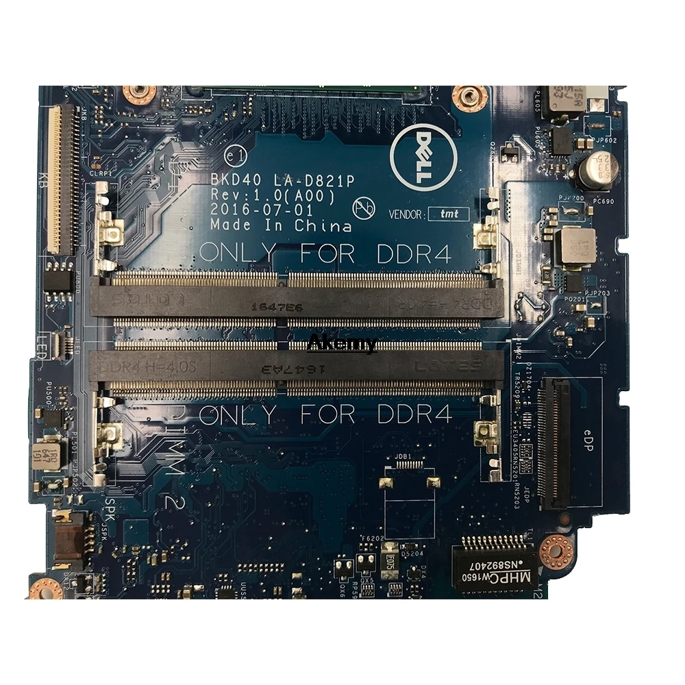Akemy для Dell Inspiron 7460 7560 материнская плата для ноутбука i5-7200U процессор BKD40 LA-D821P протестированная Mianboard