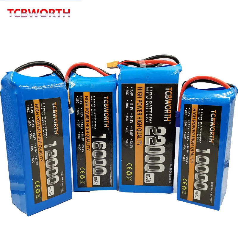 Batterie Drone LiPo 6000mAh T Plug 35C - Haute Capacité