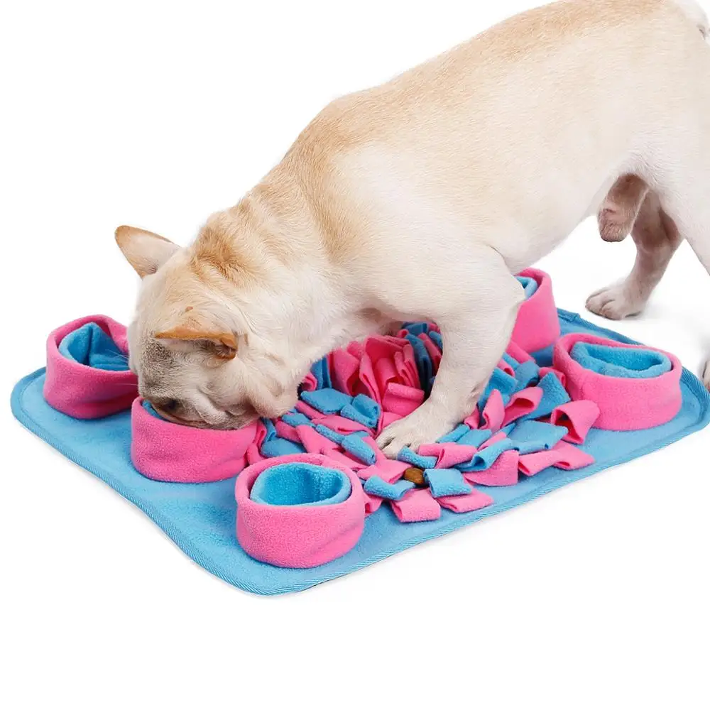 

Pet Dog Snuffle Mat Dog Feeding Mat for Small Medium Large Dog Nose Work Blanket Non Slip Blanket Stress Release Pad Pack of 1