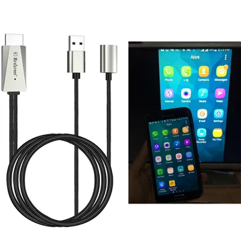 

USB HDMI Cable For iPhone XS MAX XR 7 8 Plus for Huawei P20 For Xiaomi For Samsung S8 Note9 Android Phone to TV Display Adapter