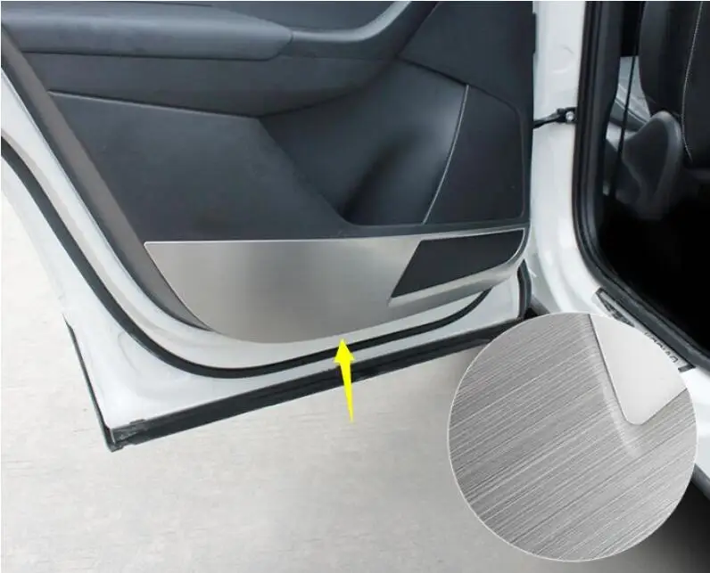 for Skoda Kodiak door kickpad stainless steel kickpad door panel protective decorative accessories
