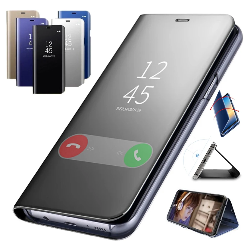 Чехол для Huawei Honor 7A 7C Pro чехол 7APro 7CPro Honor7A Honor7C умный зеркальный флип с подставкой A7