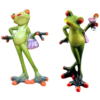

Frogs Figurine Sexy Modern Resin Home Sculpture Dolls Resin Model & 3D Resin Frog Figurines Crafts Ornaments