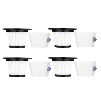 

4 Set Replacement Filters Strainer Sn for Moosoo K17 Cordless Vacuum Cleaner Replace Filter Parts