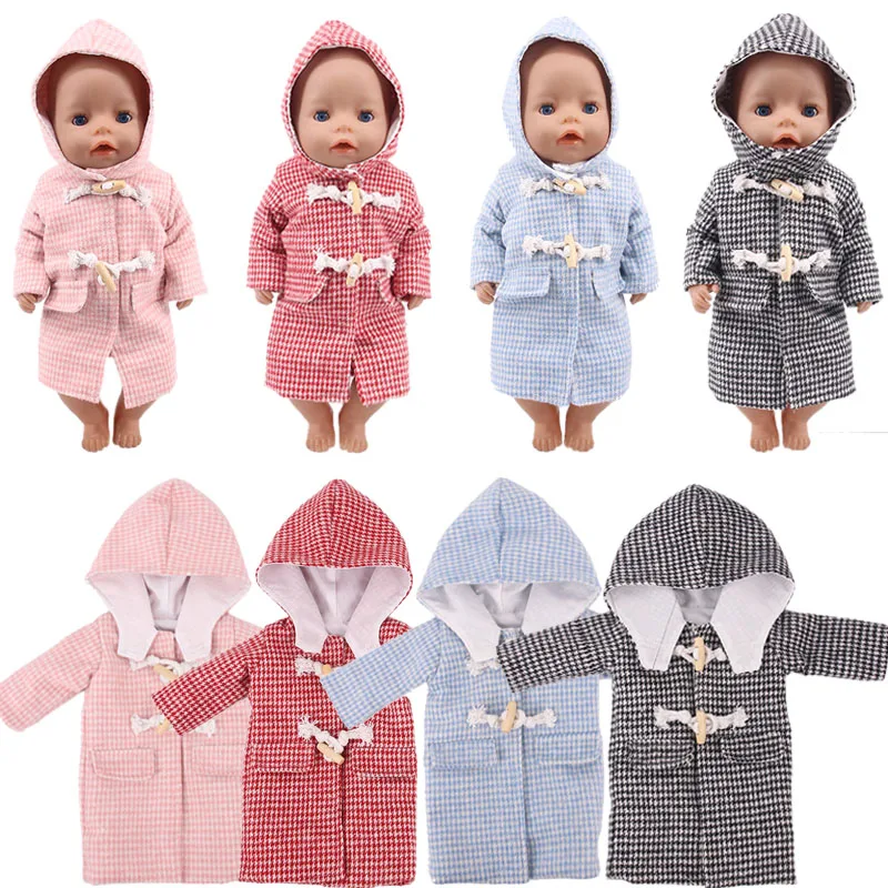 

Hooded Coat In Five Colors Suitable 18-Inch American And 43cm Baby Doll, A Generation Of Children's Gifts