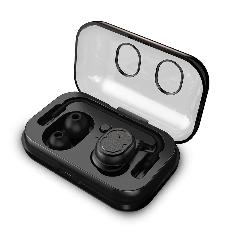 Новые беспроводные наушники Bluetooth 4,2, мини водонепроницаемые спортивные наушники для бега, наушники-вкладыши с сенсорным управлением с микрофоном, гарнитура х6 - Цвет: black X6 Headset