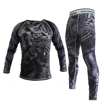 

MMA Boxing Compression Pants Rashguard mma Fitness Running Tights Men Jogger Bodybuilding Sports Leggings Gym Trousers muay thai