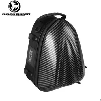 

ROCK BIKER hard bag carbon fiber shell men Motorcycle backpack waterproof luggage top case Motorcycle seat bags