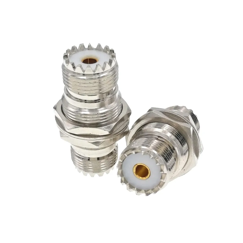 

10 шт. увч гнездо до увч гнездо SO-239 SO239 Aadapter гайка переборочная панель монтажный разъем 1 шт.