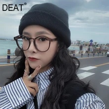 [DEAT] женские вязаные одноцветные шляпы для рыбалки, новинка, Круглый купол, темперамент, модный тренд, подходит ко всему, весна-осень, 13E916