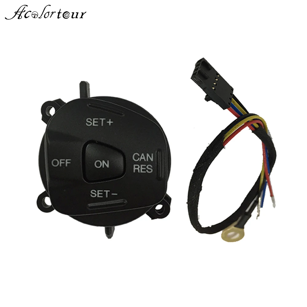 Blue LED Steering Wheel Cruise Control Button For Ford Fiesta MK7 MK8 ST Ecosport 2013 Constant Speed Switch Cable Accessories | Автомобили