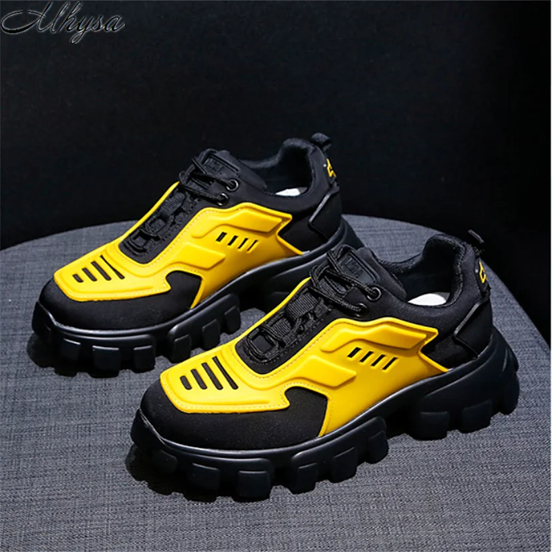 

Mhysa 2020 spring new women sneakers fashion vulcanized shoes platform shoes women casual shoes laceup breathable old shoes Y085
