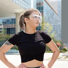 Mehrzweck Küche Zwiebel Brille Splatter Bildschirm Kunststoff Gesicht Schild Outdoor Radfahren Winddicht Spritzwasser Gesicht Maske Schutz