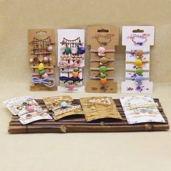 

2020 NEW 50 pcs Vintage Flower Hair Clip &Hair Bow&Hair Band Card Necklace& Earring &Jewelry Display Card