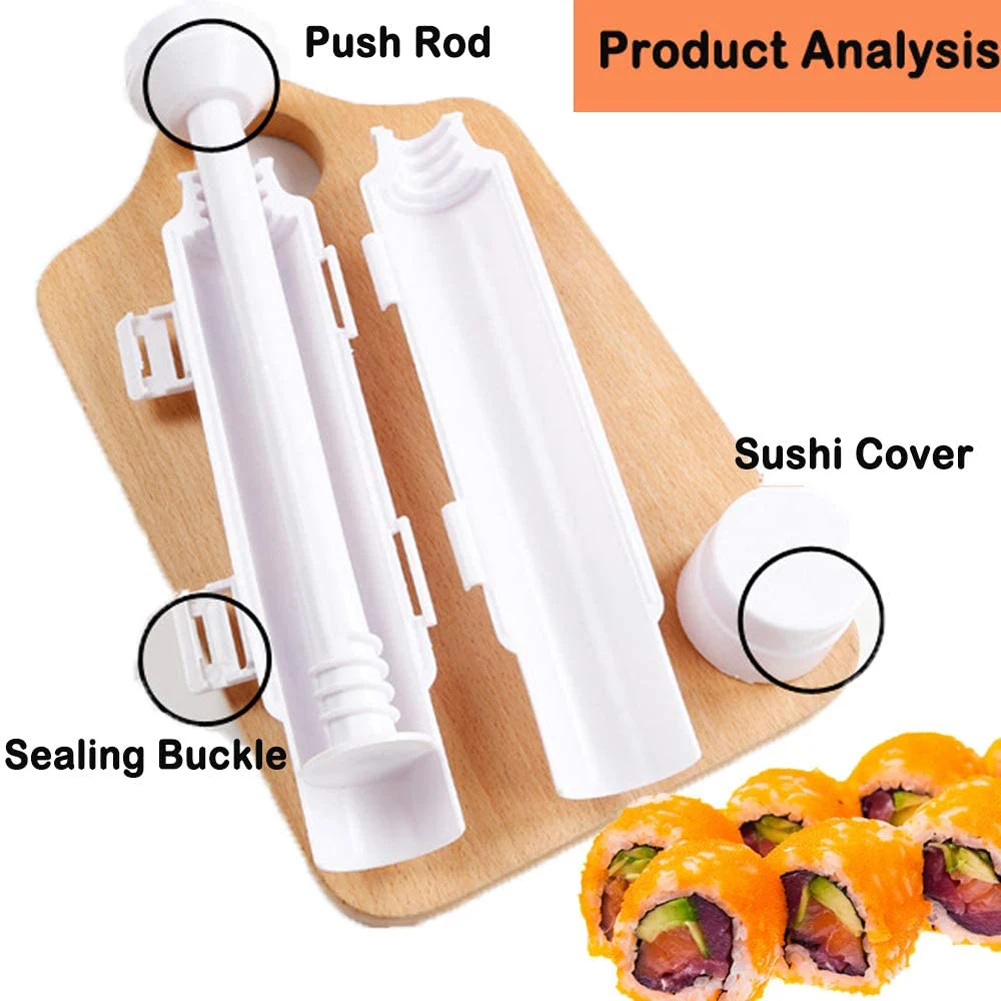 Kit para Hacer Sushi,11piezas Fabricante de Sushi Juego de Herramientas de Sushi  Kit Completo para Hacer Sushi con Sushi Maker,8 Moldes,Tenedor y Espátula  para Arroz,Cuchillo,Fácil de Limpiar y Usar : : Hogar