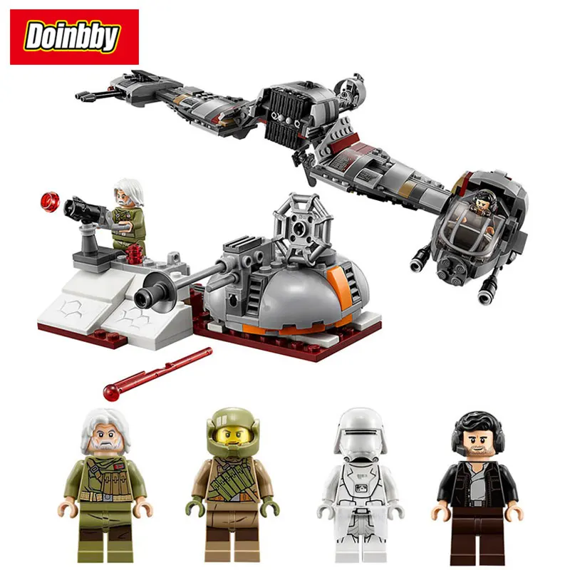 

In stock 05141 836Pcs The Defense Of Crait Set Model Building Block Bricks Children Toys Gifts Compatible with Star Wars