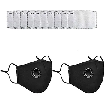 

2PC Reusable Mouth Cloth Reusable Personal Health Care With 10Gasket Face Reusable Activated Carbon Dustproof Respirator