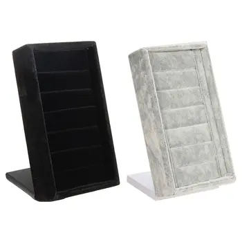 

Velvet Ring Jewellery Display Storage Shop Case Stand Earring Box Organiser