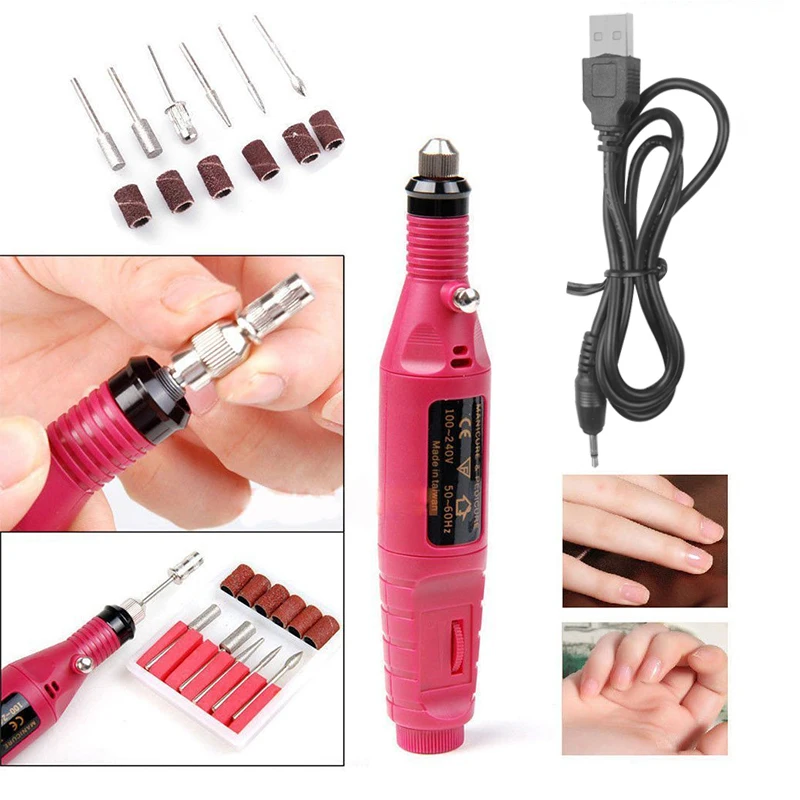 Electric Nail Drill Machine Kit Art Tools Pen Pedicure File Sanding Equipment Gel Remove | Красота и здоровье