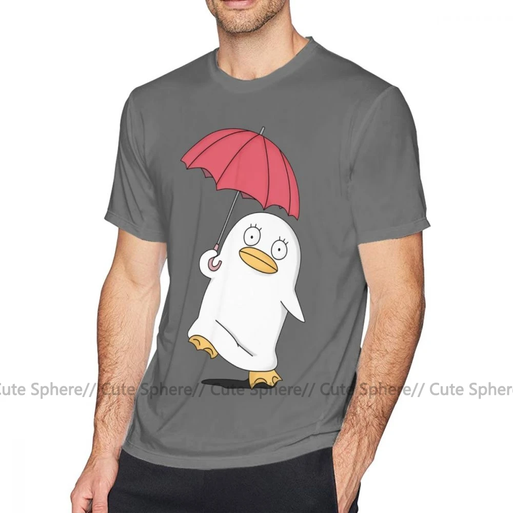 Футболка Gintama, Mr Raindrop Elizabeth, футболка Gintama, летняя, плюс размер, футболка с принтом, короткий рукав, забавная Мужская футболка - Цвет: Dark Grey