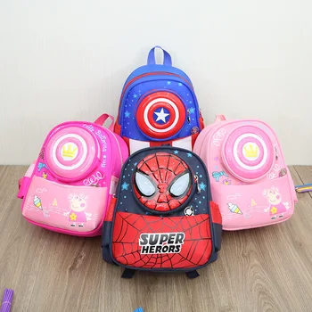 

Children's school bag Batman cartoon boy girl children's kindergarten bag youth bag children's student backpack