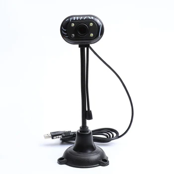 

USB 2.0 HD LED Web Camera with Microphone 480p Webcam for Computer PC Laptop Desktop EM88