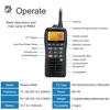 Retevis RM40 VHF Marine Radio IPX7 Waterproof Two Way Radio Communicator GPS DSC MOB Float Alarm Walkie Talkie LCD 5W Marine HT 4