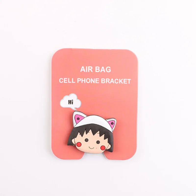 Chibi Maruko Universal Cartoon Cute Airbag Phone Ring Desktop Support Mobile Phone Holder Lazy Stand For iPhone 11 Pro Huawei Samsung Xiaomi - Цвет: Chibi Maruko