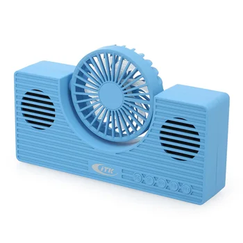 

Mini Bluetooth 5.0 Speaker with Fan Wireless Phone Speakers Multi-functional Portable Sound Box Speaker TF Card AUX MP3 Player