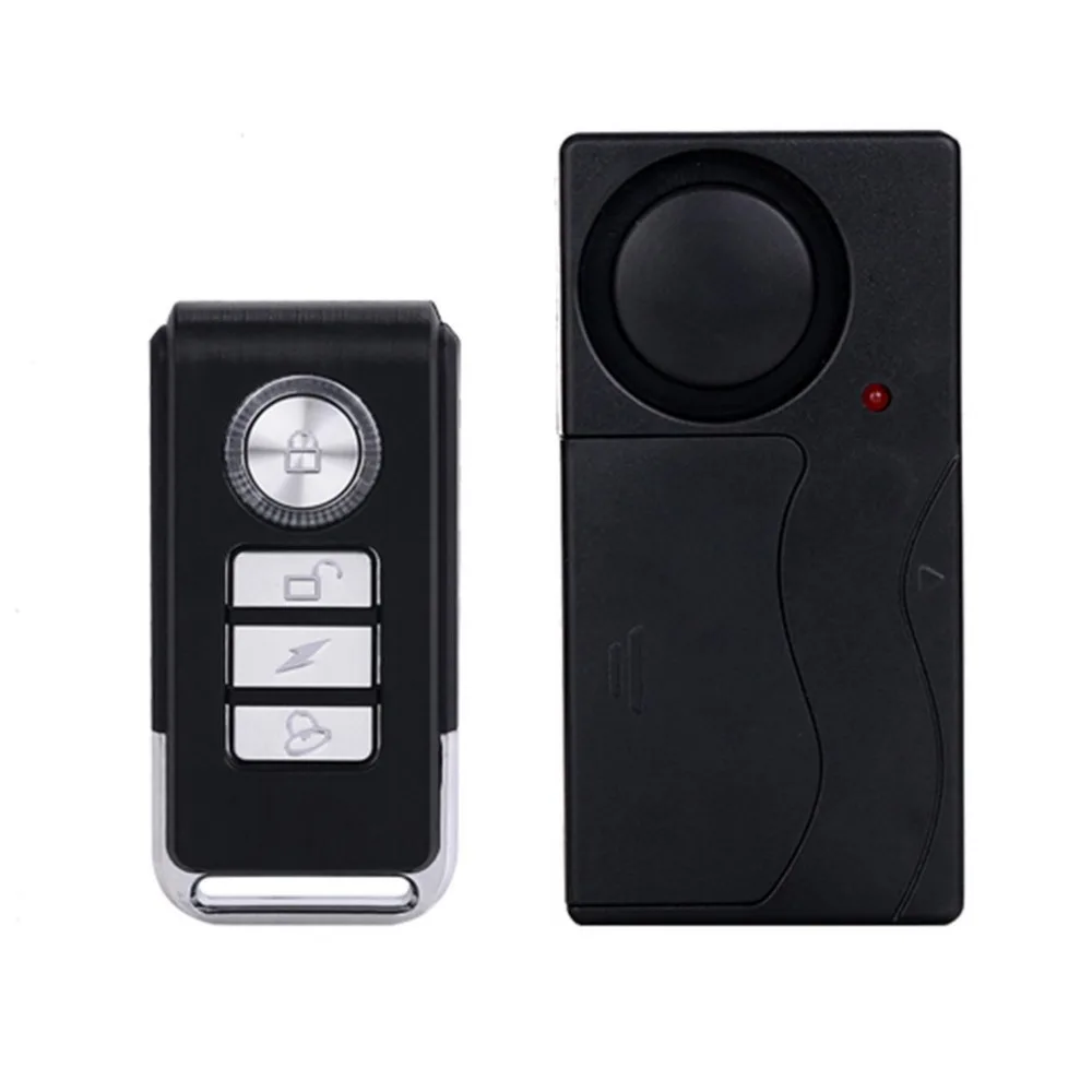 

LESHP 433MHZ Wireless Remote Control Vibration Alarm Sensor Door Window Home House Security Sensor Detector 105dB Easy Use