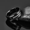 8mm Inlaid Zircon Lassa Middle Polished Black Tungsten Carbide Ring Men's Fashion Wedding Jewelry Best Gift 3