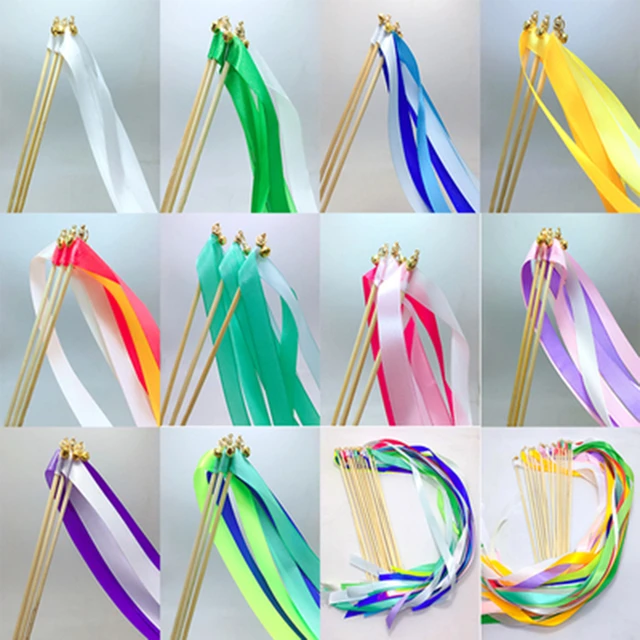 YXINAER Hochzeitsbänder Mit Glöckchen - Bunte Wedding Wands Für Die Perfekte Feier