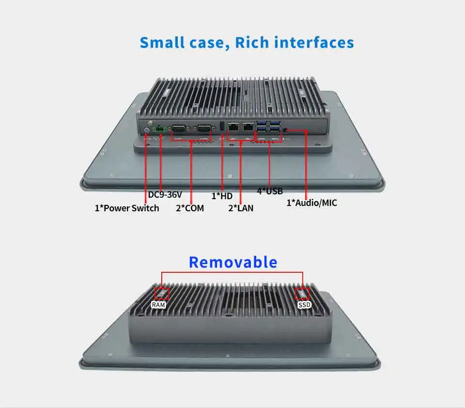 12.1 Inch Fanless Intel Celeron 4205U Resistance Touch Panel PC Description Image.This Product Can Be Found With The Tag Names Computer Office, Desktops AIO, Resistance touch