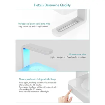 

X13 Phone Uv Sanitizer Wireless Fast Charging Portable Phone Ultraviolet Disinfection Lamp Cellphone UV Sterilizer