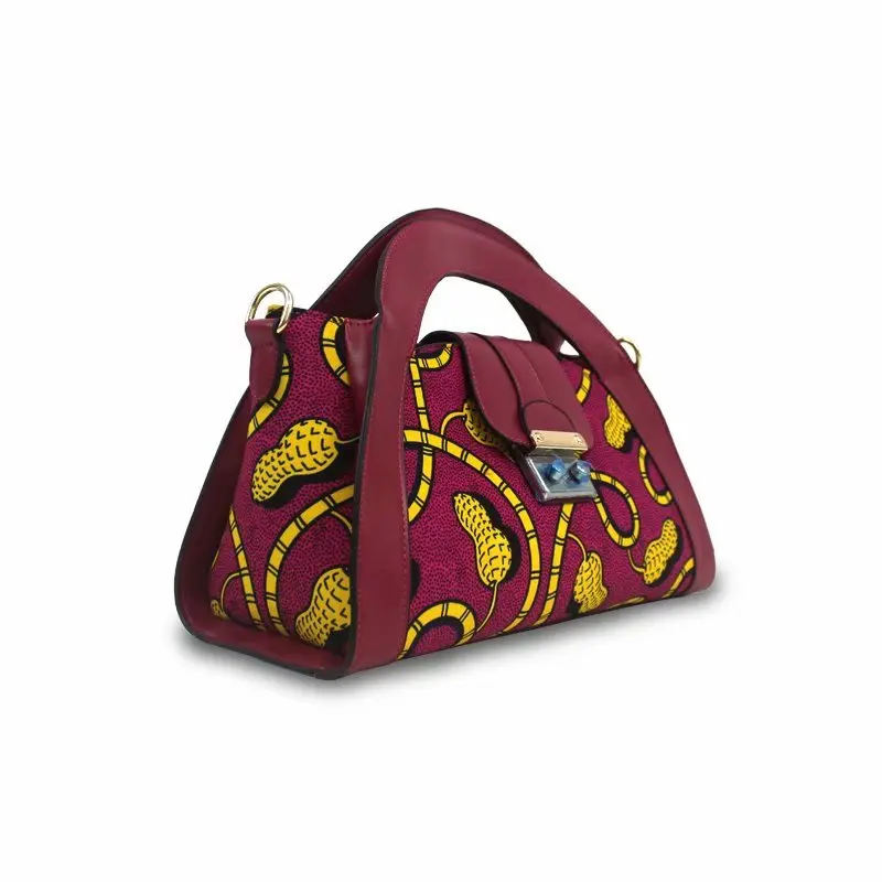 Новое поступление моды Micle настоящая мягкая новая восковая ткань с женской сумочкой набор. Африканская Анкара восковая сумка для шитья
