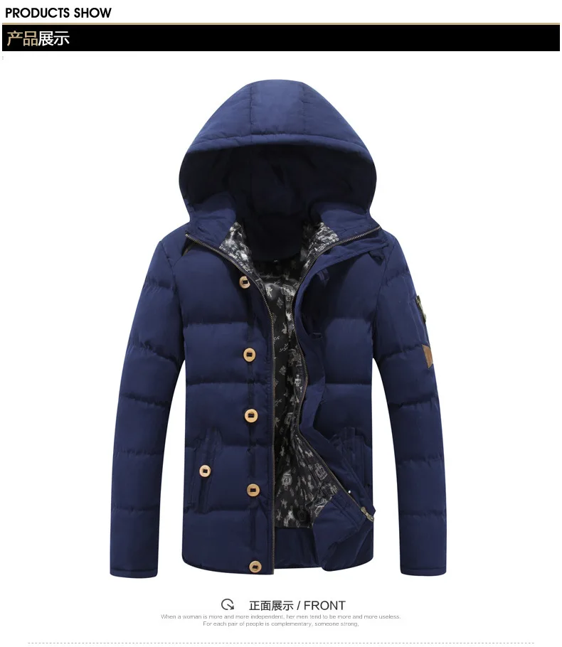 AliExpress мужская одежда с хлопковой подкладкой зимняя мужская Толстая хлопковая стеганая куртка с капюшоном повседневное теплое хлопковое пальто мужская одежда