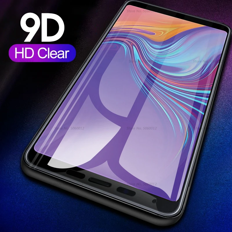 For Samsung Galaxy A7 A9 A8 Plus 2018 9H Full Cover Screen Protective Tempered Glass Protector A50 A30 M30 M20 M10 | Мобильные