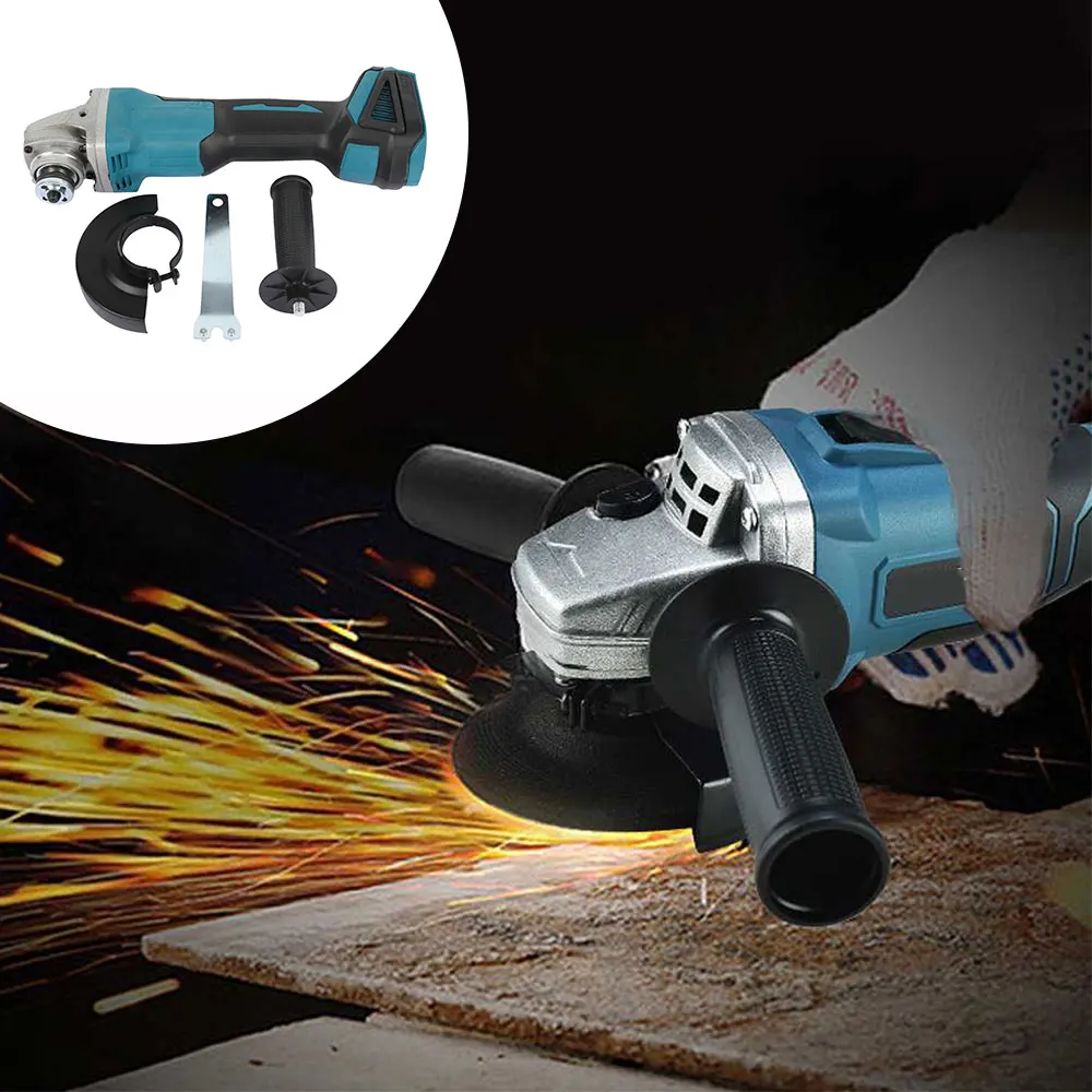 18V 100mm Brushless Cordless Impact Angle Grinder Cutting Power Tools Polishing Machine Angular Grinder Without Battery