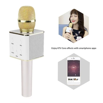 

Cheap Bluetooth Karaoke Microphone Wireless Microphone Professiona Speaker Handheld Microfone Player Singing Recorder Mic