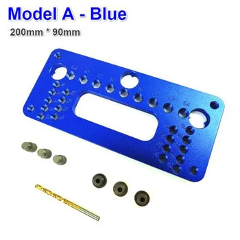

Wood Pocket hole Jig Set Joinery Drive Adapter Carpentry Drilling Hand Tool