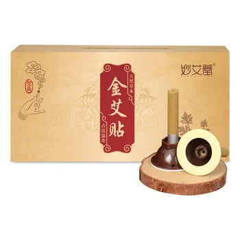 

50pcs/Set Mini moxa stick moxibustion tube paste self-stick Moxa candle Self-adhesive acupuncture points massage sticker