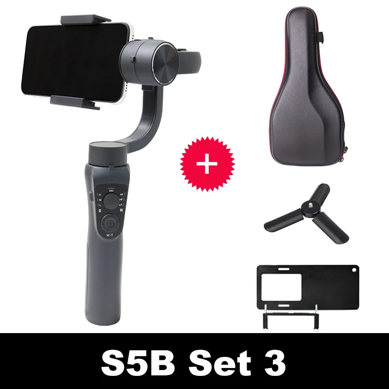 KEELEAD шарнирный стабилизатор для камеры GoPro S5B 3-осевой портативный монопод для w/фокус Pull& Zoom для iPhone Xs Xr X 8 Plus 7 samsung экшн Камера - Цвет: Set 3