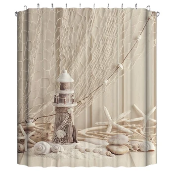 

3D Printing Shower Curtains For Bathroom Waterproof Polyester Fabric Shower Bath Curtain With 10Pcs Hooks Bathroom