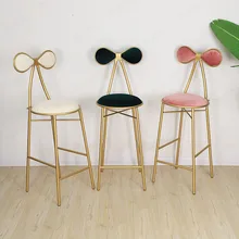 Скандинавские Бабочки металлические обеденные стулья Золотой бар туалетный столик макияж стул современная спальня туалетный вечерние диван стулья домашний декор