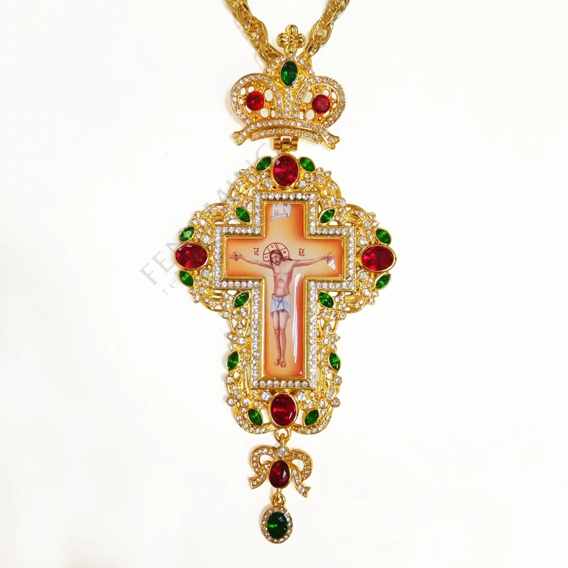 Kaufen Neue Silber Schultergürtel Kreuz russische griechenland kruzifix religiöse icon Byzantinischen Kunst und Orthodoxe Tradition heiligen kreuz priester