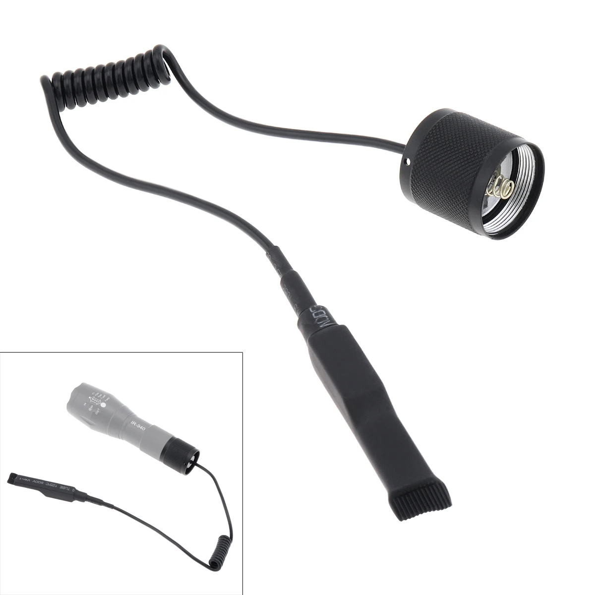 

2 Buttons Flashlight Remote Pressure Switch Stretchable Full Metal tail switch for A100 Zoomable LED Torch Tactical Flash Lights